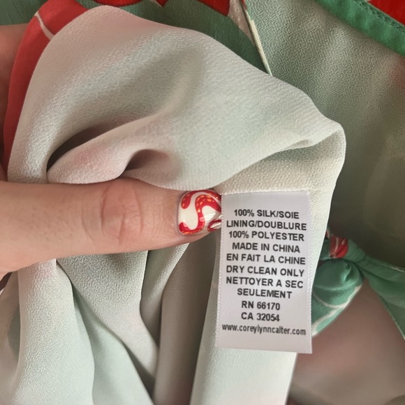 Beautiful Silk Tie Dress - Picture 6 of 7